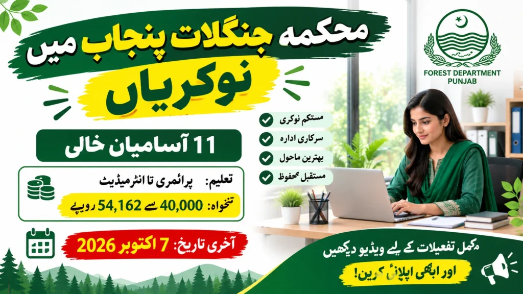 Forest Department Punjab Jobs 2026 – Junior Computer Operator, Driver, Attendant